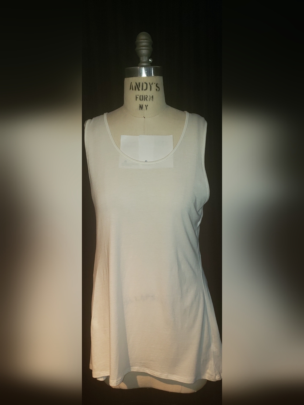 NWT. JOE'S Collection Long Cross Over Razor Back Tee White - Picture 5 of 8